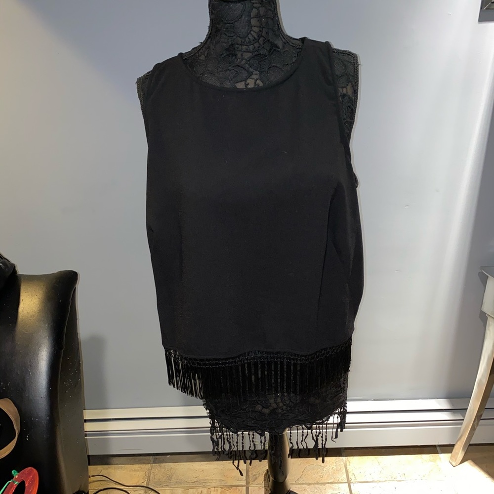 Jennifer Lopez Plus Size Fringe Top